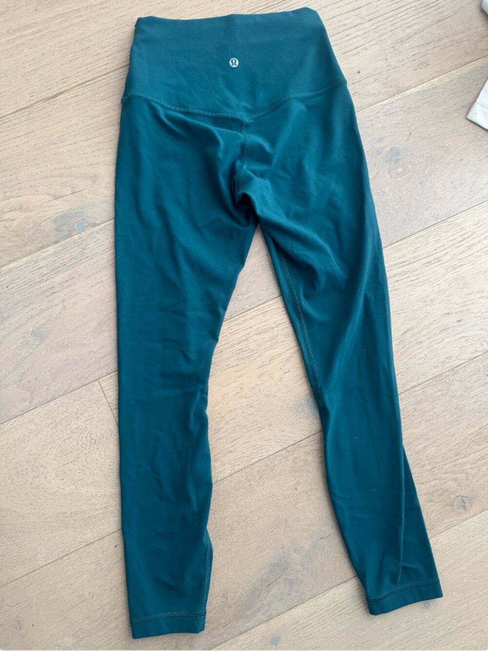 LULULEMON ALIGN HIGH RISE 25" | SIZE 4 | STORM TEAL - Picture 7 of 9